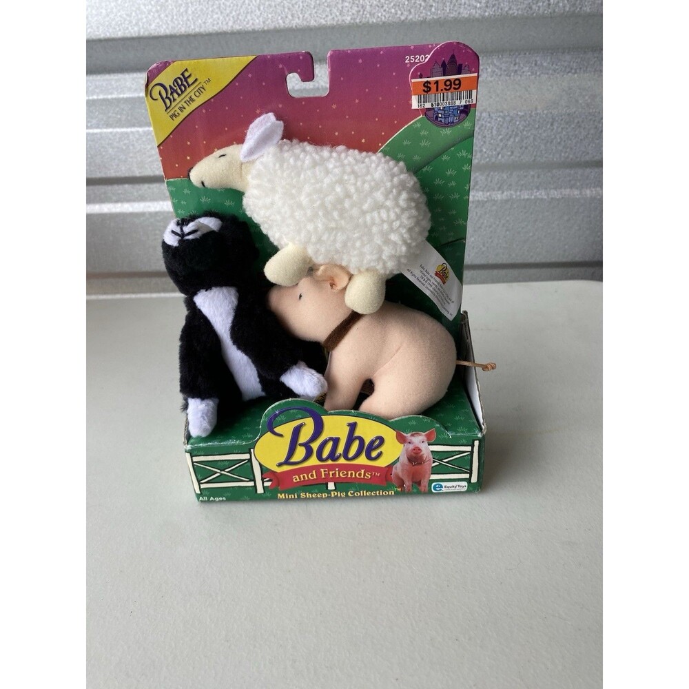 Vtg 1998 Babe and Friends Pig in the City Mini Sheep-Pig Collection Plush NIP